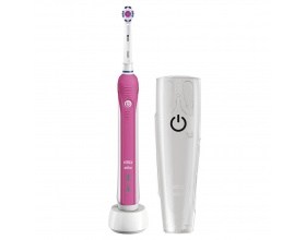 BRAUN Oral-B Pro 2500 Pro 2500 3D White + Travel Case - Pink BRAUN Oral-B Pro 2500 Pro 2500 3D White + Travel Case - Pink