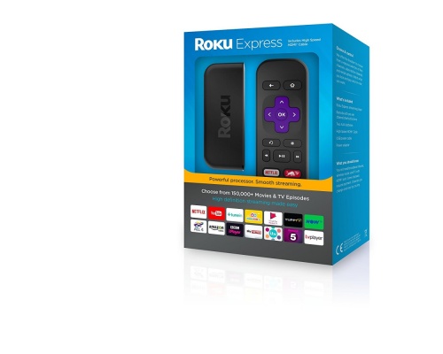 Roku TV Box Express Streaming Player Full HD με WiFi USB 3.1 (USB-C) 512MB RAM με Λειτουργικό Roku OS και Alexa / Google Assistant
