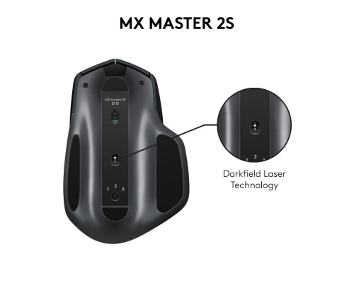 Logitech MX Master 2S Bluetooth Edition Ασύρματο Ποντίκι Graphite