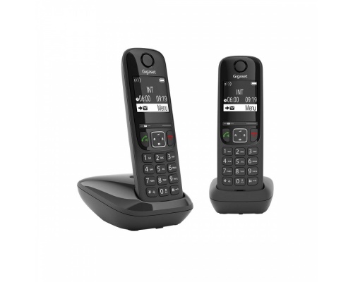 Ασύρματο Τηλέφωνο Gigaset AS690 Duo (EU) L36852-H2816-B101 με Ελληνικό Μενού Μαύρο Ασύρματο Τηλέφωνο Gigaset AS690 Duo (EU) L36852-H2816-B101 με Ελληνικό Μενού Μαύρο