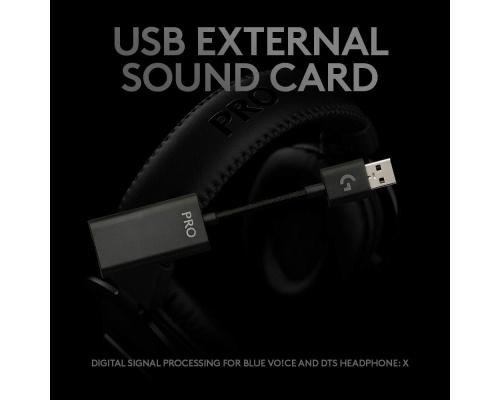 Logitech G Pro X SE Over Ear Gaming Headset με σύνδεση 3.5mm / USB