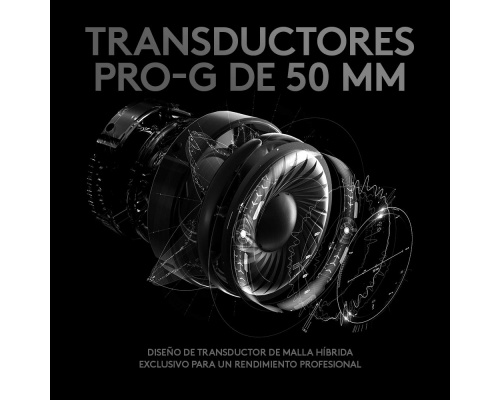 Logitech G Pro X SE Over Ear Gaming Headset με σύνδεση 3.5mm / USB