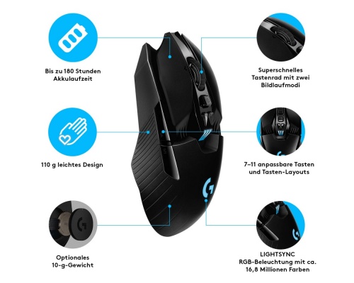 Logitech G903 LIGHTSPEED ασύρματο Gaming ποντίκι (910-005673)