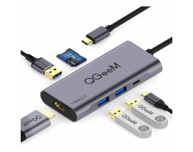 QGeeM 7 in 1 USB C Hub Multiport Adapter QGeeM01 QGeeM 7 in 1 USB C Hub Multiport Adapter QGeeM01