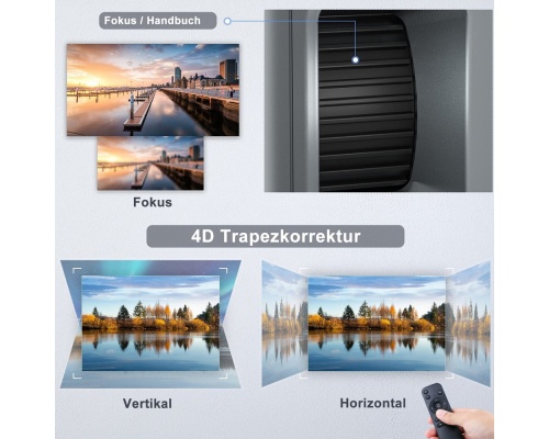 ‎TOPTRO ‎X1 8500 Lumen Projector Full HD