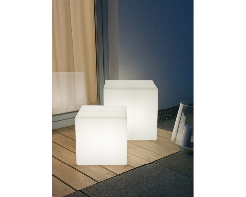 8 Seasons Design Cube Light, Shining Cube for Indoor and Outdoor Use, 33 cm