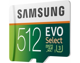 Samsung Evo Select MicroSDXC UHS-I Card Class 10 4K 512GB (MB-ME512HA/EU) With SD Adapter Samsung Evo Select MicroSDXC UHS-I Card Class 10 4K 512GB (MB-ME512HA/EU) With SD Adapter