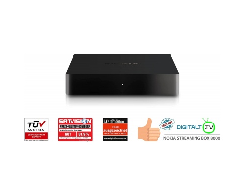 Nokia Streaming Box 8000 Android 10 TV Box, Amlogic S905X3, 4K Ultra HD Media Player, Google Assistant | Chromecast | Netflix 4K