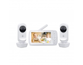 Motorola Ενδοεπικοινωνία Μωρού Με Κάμερα & Ήχο "Ease 35-2" με 2 Κάμερες 5" 3τμχ