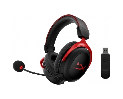 HyperX Cloud II Wireless Over Ear Gaming Headset με σύνδεση USB Κόκκινο
