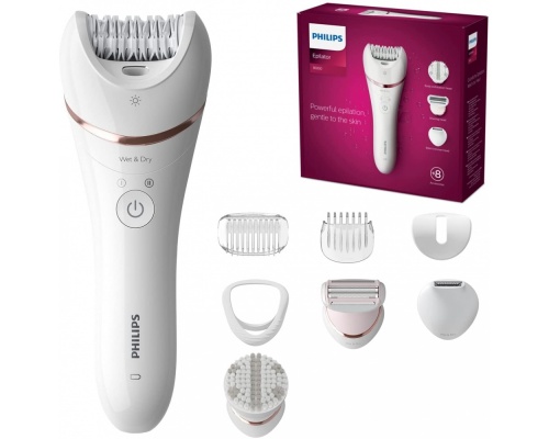 Philips Series 8000 Σετ Αποτρίχωσης Epilator για Σώμα & Μπικίνι BRE735/00