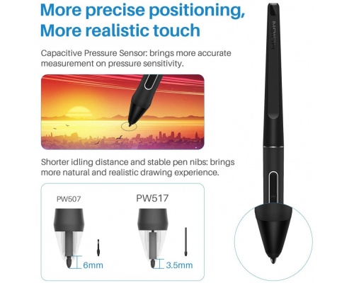 HUION KAMVAS 22(2020)  Γραφίδα Σχεδίασης με Όθονη FHD 21.5"