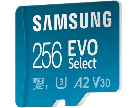 Samsung Evo Select MicroSDXC UHS-I Card Class 10 4K 256GB With SD Adapter