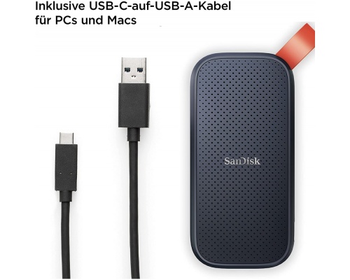 Sandisk Portable SSD 1TB Μαύρο