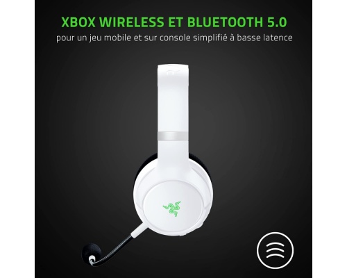 Razer Kaira Ασύρματο Over Ear Gaming Headset με σύνδεση USB Λευκό