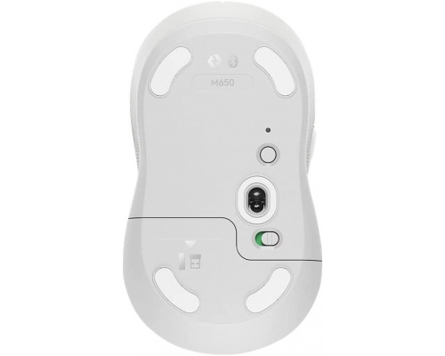 Logitech Signature M650 Ασύρματο Bluetooth Ποντίκι για Αριστερόχειρες Off-white