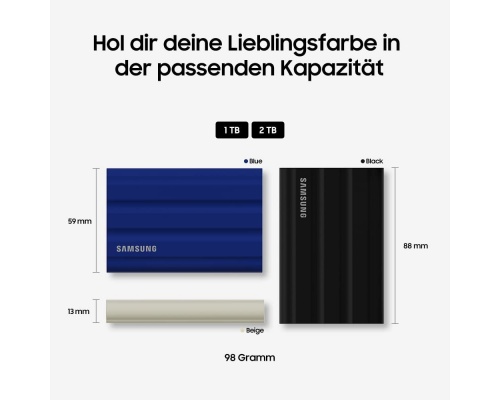 Samsung T7 Shield 1TB MU-PE1T0S USB-C 3.2 Gen 2 Black