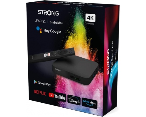 Strong TV Box Leap-S1 4K UHD με WiFi USB 2.0 / USB 3.0 2GB RAM και 8GB Αποθηκευτικό Χώρο με Λειτουργικό Android 10.0