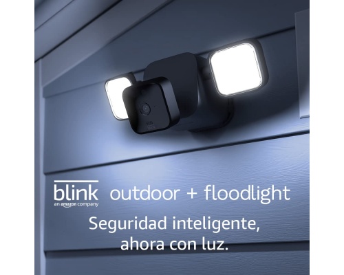 IP Wi-Fi Κάμερα HD Αδιάβροχη Μπαταρίας white Blink Outdoor + Floodlight black