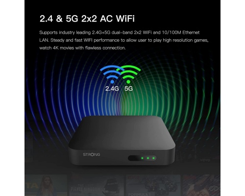 Strong TV Box Leap-S1 4K UHD με WiFi USB 2.0 / USB 3.0 2GB RAM και 8GB Αποθηκευτικό Χώρο με Λειτουργικό Android 10.0