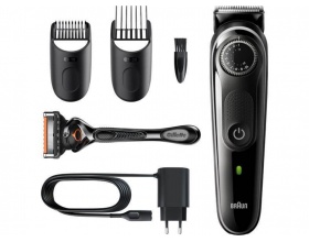 Braun Beard Trimmer 3 Σετ Επαναφορτιζόμενης Κουρευτικής Μηχανής Μαύρο BT3342 Braun Beard Trimmer 3 Σετ Επαναφορτιζόμενης Κουρευτικής Μηχανής Μαύρο BT3342
