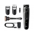 Braun Beard Trimmer 3 Σετ Επαναφορτιζόμενης Κουρευτικής Μηχανής Μαύρο BT3342