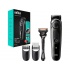 Braun Beard Trimmer 3 Σετ Επαναφορτιζόμενης Κουρευτικής Μηχανής Μαύρο BT3342