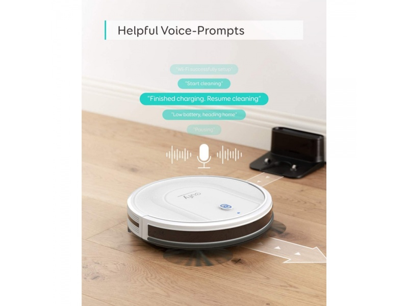 Eufy Robovac G10 Σκούπα Ρομπότ για Σκούπισμα & Σφουγγάρισμα με WiFi Λευκή