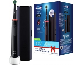 Oral-B Pro 3 3500 Cross Action Ηλεκτρική Οδοντόβουρτσα με Αισθητήρα Πίεσης Black Edition Oral-B Pro 3 3500 Cross Action Ηλεκτρική Οδοντόβουρτσα με Αισθητήρα Πίεσης Black Edition