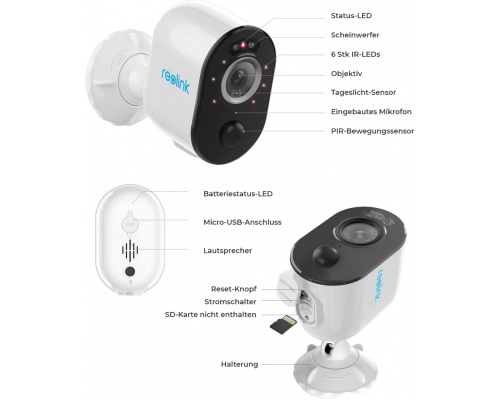 Reolink Argus 3 PRO 4MP Wifi κάμερα μπαταρίας + Solar Panel