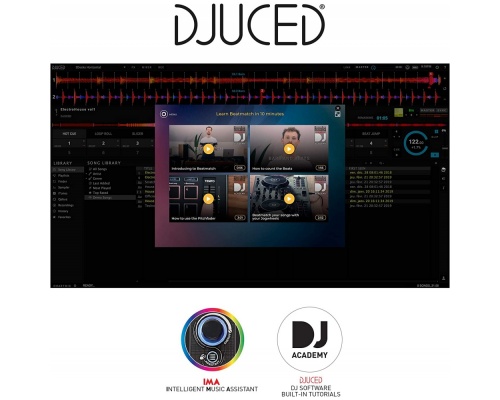 Hercules Πακέτο DJ DJing Starter Set Serato DJ Lite PC Mac σε Μαύρο Χρώμα