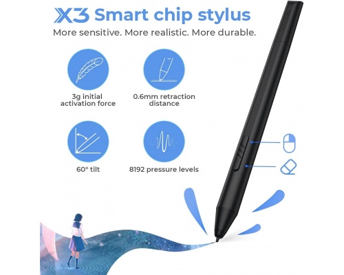 XP-Pen Artist 12 2nd Gen Γραφίδα Σχεδίασης με Όθονη FHD 12" Pink