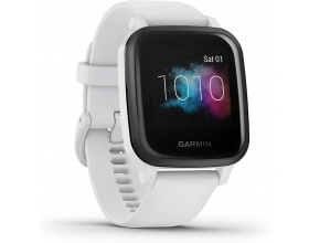 Garmin Venu SQ Music Edition Aluminium 40mm Smartwatch με Παλμογράφο (White with Slate Bezel)