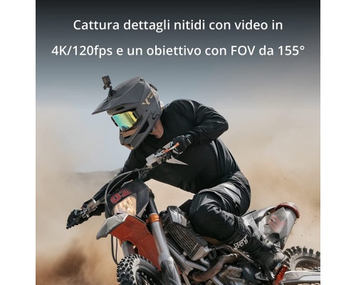DJI Osmo Action 3 Action Camera 4K Ultra HD με WiFi Standard Combo Μαύρη με Οθόνη 2.25"