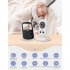 GHB Baby Monitor UU24 2,4 ιντσών με Υπέρυθρη Κάμερα και λειτουργία Νανουρίσματος