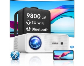 WiMiUS W7 9800 Lumens 5G WiFi Bluetooth 1080P Full HD Projector 4K WiMiUS W7 9800 Lumens 5G WiFi Bluetooth 1080P Full HD Projector 4K