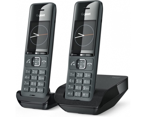 Gigaset Comfort 520 Duo Ασύρματο Τηλέφωνο με Aνοιχτή Aκρόαση Μαύρο