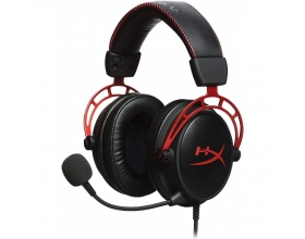 HyperX Cloud Alpha Over Ear Gaming Headset με σύνδεση 2x3.5mm / 3.5mm Κόκκινο