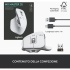Logitech MX Master 3S Ασύρματο Εργονομικό Bluetooth Ποντίκι Pale Gray