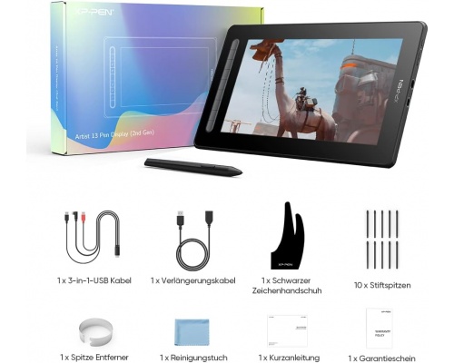 XP-Pen Artist 13 2nd Gen Γραφίδα Σχεδίασης με Όθονη FHD 13.3"