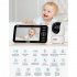 GHB Baby Monitor SM50B 5 ιντσών με Υπέρυθρη Κάμερα και λειτουργία Νανουρίσματος