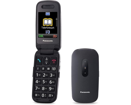 Panasonic KX-TU446 Single SIM Κινητό με Μεγάλα Κουμπιά Black Panasonic KX-TU446 Single SIM Κινητό με Μεγάλα Κουμπιά Black