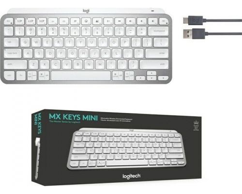 Logitech MX Keys Mini For Mac Ασύρματο Bluetooth Πληκτρολόγιο Αγγλικό US Συμβατό με Mac Pale Gray Logitech MX Keys Mini For Mac Ασύρματο Bluetooth Πληκτρολόγιο Αγγλικό US Συμβατό με Mac Pale Gray