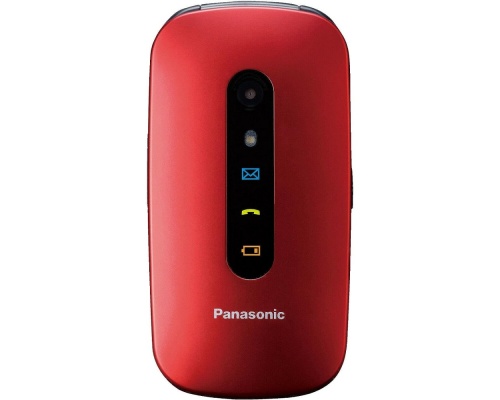 Panasonic KX-TU446 Single SIM Κινητό με Μεγάλα Κουμπιά Red
