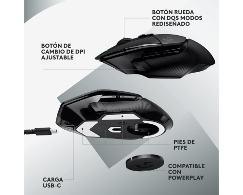Logitech G502 X PLUS LIGHTSPEED Wireless RGB Gaming Mouse Μαύρο Logitech G502 X PLUS LIGHTSPEED Wireless RGB Gaming Mouse Μαύρο