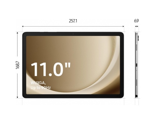  Samsung Galaxy Tab A9+ 11" με WiFi (8GB/128GB) Graphite + φορτιστης 25w