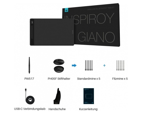 Huion Inspiroy Giano G930L Γραφίδα Σχεδίασης χωρίς Οθόνη με Bluetooth