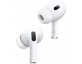 Apple AirPods Pro (2nd generation) with MagSafe Charging Case (USB‑C) In-ear Bluetooth Handsfree Ακουστικά με Αντοχή στον Ιδρώτα και Θήκη Φόρτισης Λευκά