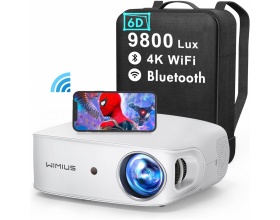 WiMiUS Κ7 1000 Lumens 5G WiFi Bluetooth 1080P Full HD Projector 4K 
