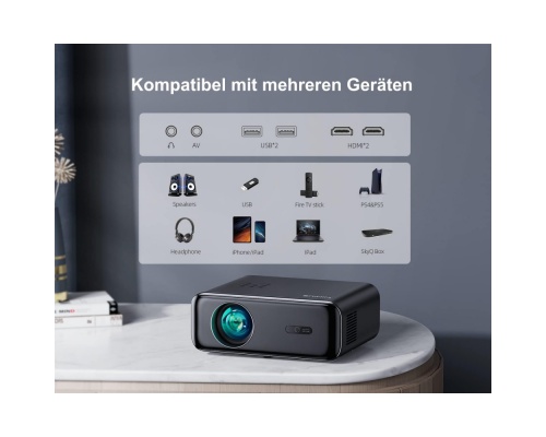 ‎WiMiUS P62 20000 Lumen 4K Projector